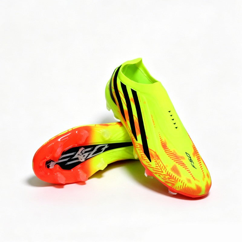 Chuteiras de Futebol Masculino Pretas Sem Cadarço de Alta Qualidade, Botas de Fu