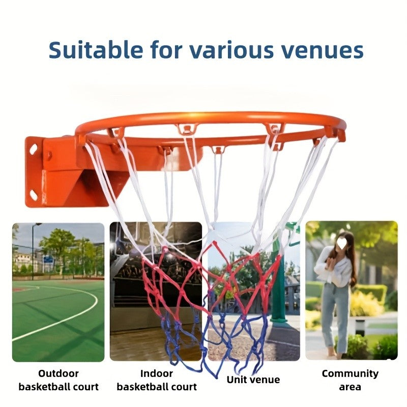Cesta de basquete montada na parede para serviço pesado com altura ajustável, ta