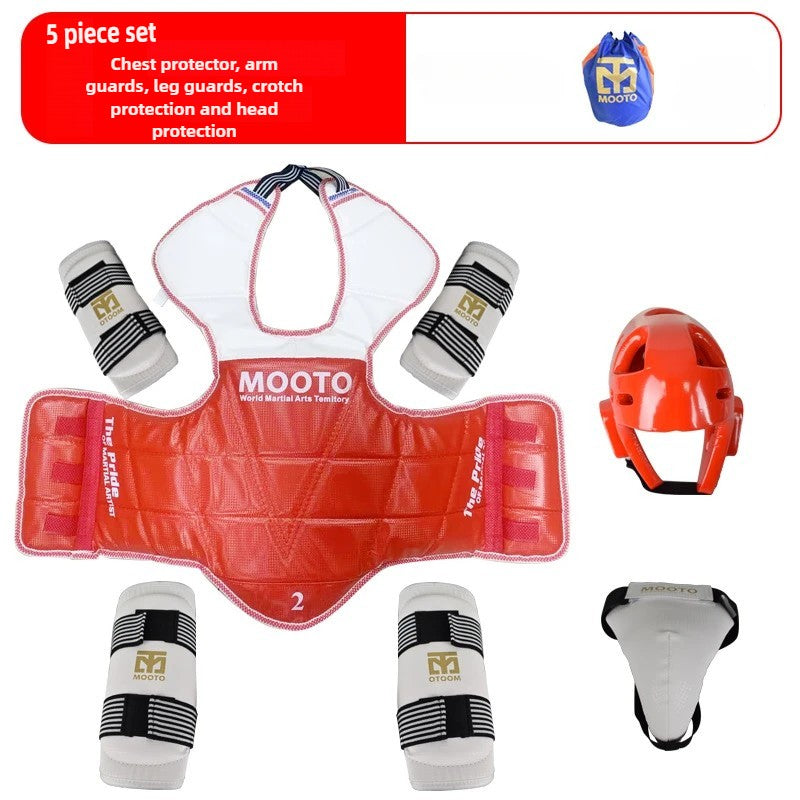 Conjunto de Equipamentos de Proteção para Treinamento de Taekwondo, Equipamento