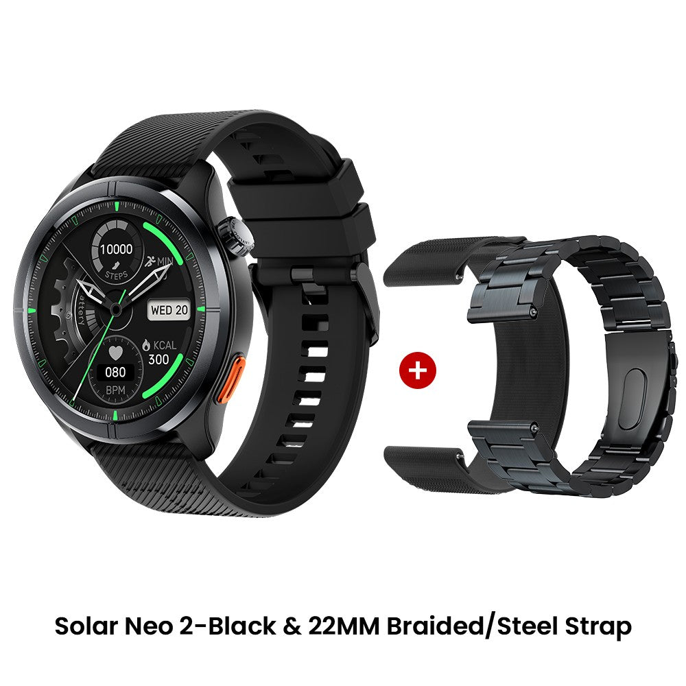 Smartwatch HAYLOU Solar Neo 2 com Chamadas de Voz, Tela AMOLED HD de 1.43'&#