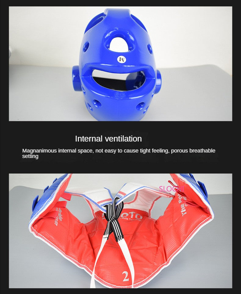 Conjunto de Equipamentos de Proteção para Treinamento de Taekwondo, Equipamento