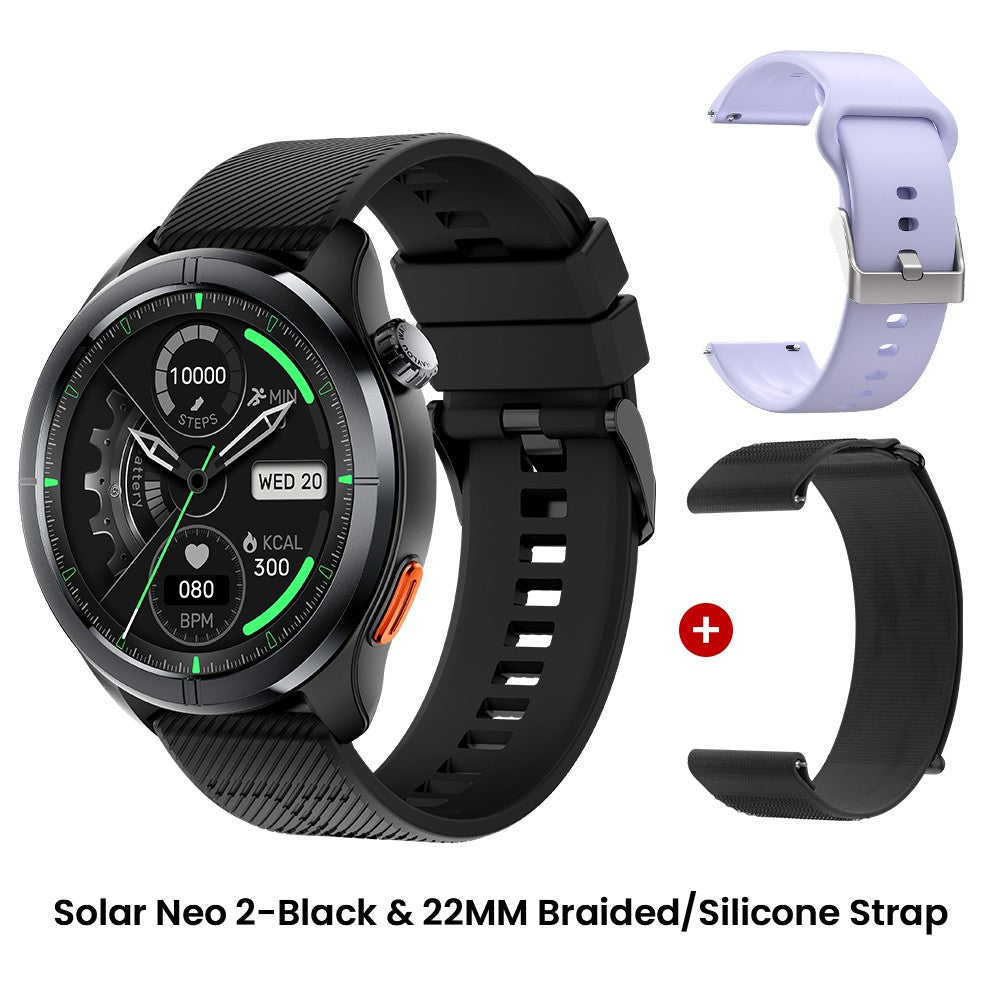 Smartwatch HAYLOU Solar Neo 2 com Chamadas de Voz, Tela AMOLED HD de 1.43'&#