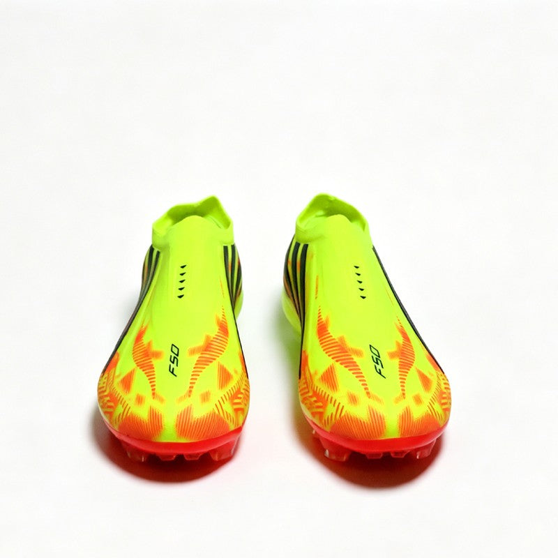 Chuteiras de Futebol Masculino Pretas Sem Cadarço de Alta Qualidade, Botas de Fu