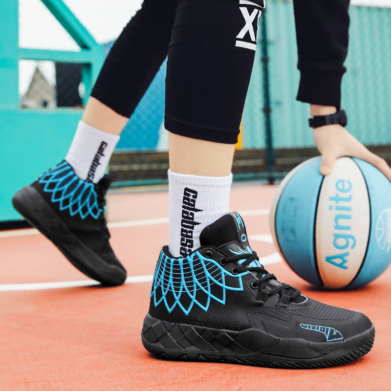 Tênis de Basquete para Jovens, Confortável, Amortecido, Resistente ao Desgaste,