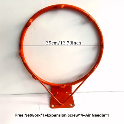 Cesta de basquete montada na parede para serviço pesado com altura ajustável, ta
