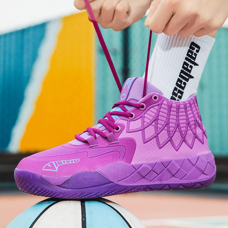 Tênis de Basquete para Jovens, Confortável, Amortecido, Resistente ao Desgaste,