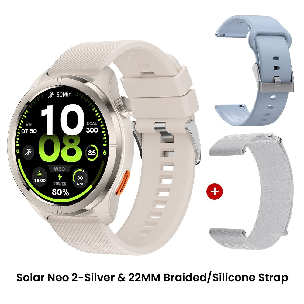 Smartwatch HAYLOU Solar Neo 2 com Chamadas de Voz, Tela AMOLED HD de 1.43'&#