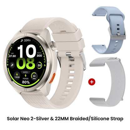 Smartwatch HAYLOU Solar Neo 2 com Chamadas de Voz, Tela AMOLED HD de 1.43'&#