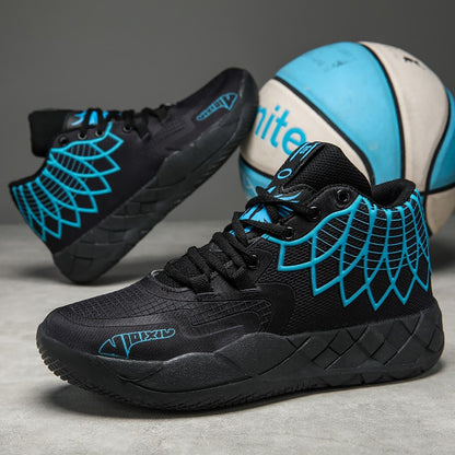 Tênis de Basquete para Jovens, Confortável, Amortecido, Resistente ao Desgaste,