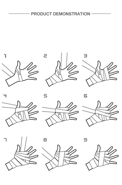 2 unidades de bandagens de algodão para treino de boxe, 1,5/2/3/5m, bandagens es