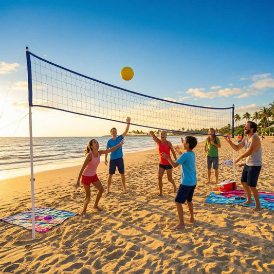 Rede de Vôlei Portátil com Suporte e Bolsa de Armazenamento, Conjunto de Rede de