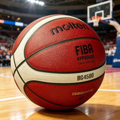 Bola de Basquete Molten BG4500 Número 5/6/7, Resistente à Água e ao Desgaste, Co