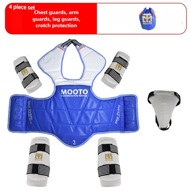 Conjunto de Equipamentos de Proteção para Treinamento de Taekwondo, Equipamento