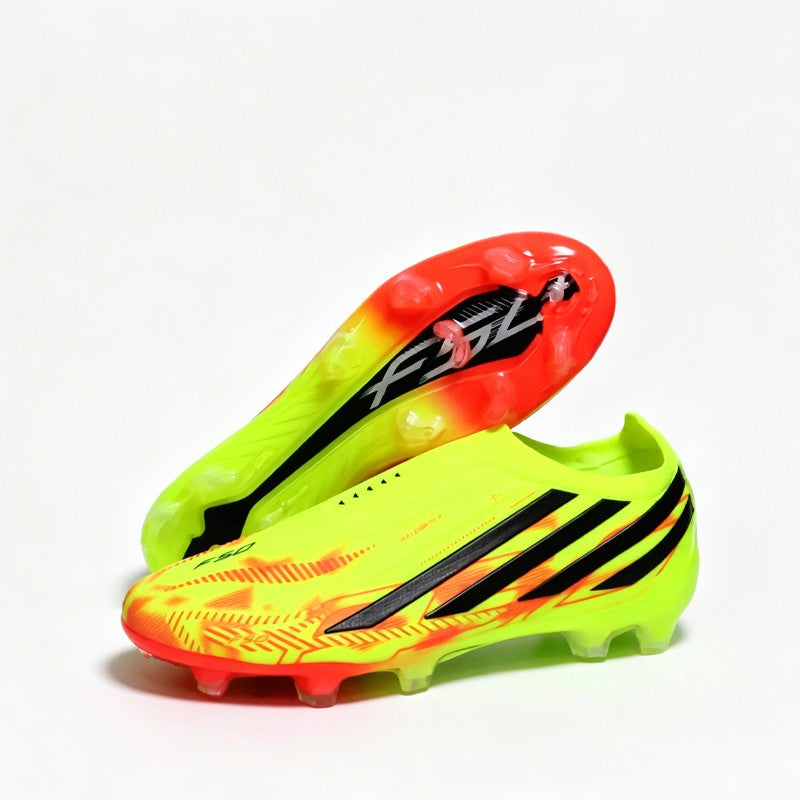 Chuteiras de Futebol Masculino Pretas Sem Cadarço de Alta Qualidade, Botas de Fu