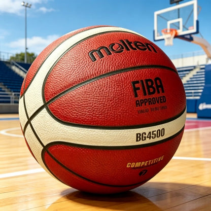Bola de Basquete Molten BG4500 Número 5/6/7, Resistente à Água e ao Desgaste, Co