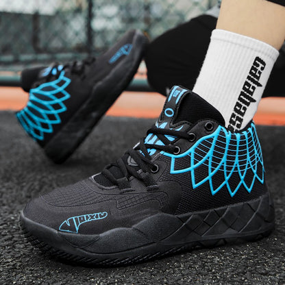 Tênis de Basquete para Jovens, Confortável, Amortecido, Resistente ao Desgaste,