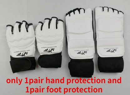 Conjunto de Equipamentos de Proteção para Treinamento de Taekwondo, Equipamento