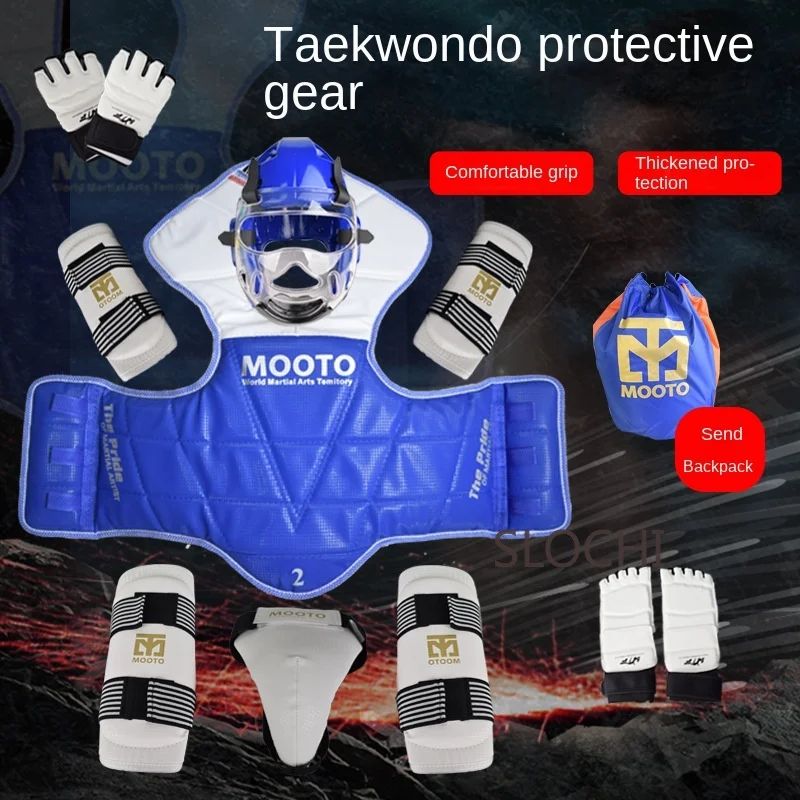 Conjunto de Equipamentos de Proteção para Treinamento de Taekwondo, Equipamento