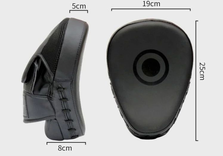 Almofadas curvas para boxe, alvo de mão, mma, foco, luvas de perfuração, ataque