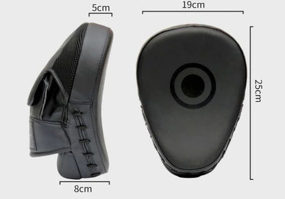 Almofadas curvas para boxe, alvo de mão, mma, foco, luvas de perfuração, ataque