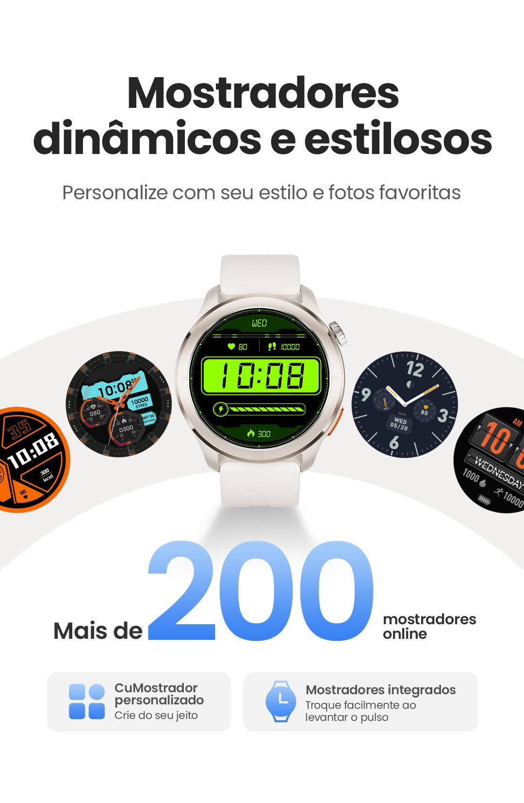 Smartwatch HAYLOU Solar Neo 2 com Chamadas de Voz, Tela AMOLED HD de 1.43'&#