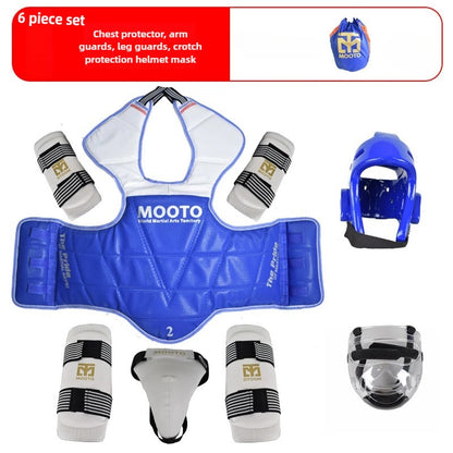 Conjunto de Equipamentos de Proteção para Treinamento de Taekwondo, Equipamento