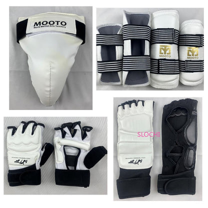 Conjunto de Equipamentos de Proteção para Treinamento de Taekwondo, Equipamento