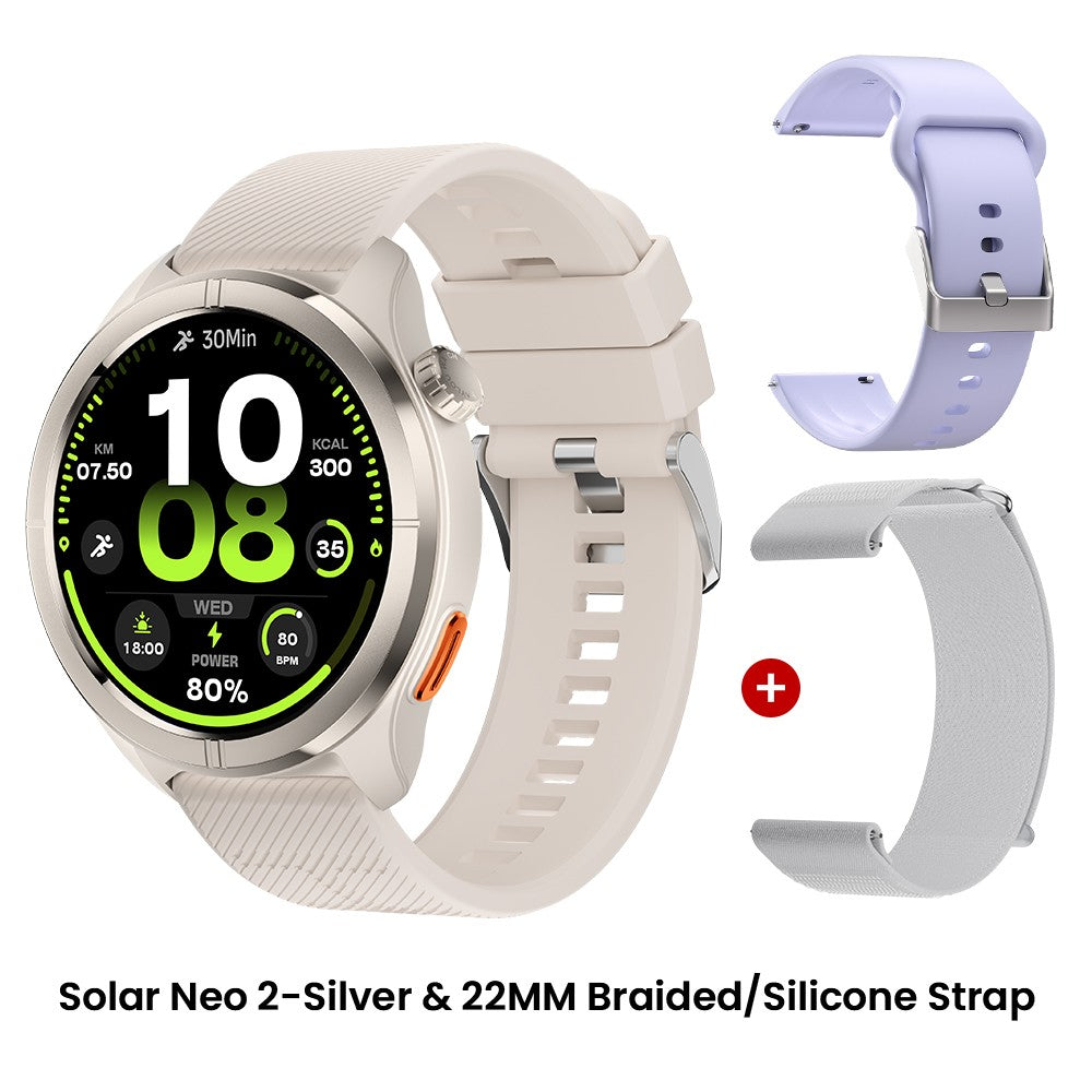 Smartwatch HAYLOU Solar Neo 2 com Chamadas de Voz, Tela AMOLED HD de 1.43'&#