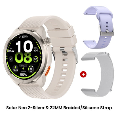 Smartwatch HAYLOU Solar Neo 2 com Chamadas de Voz, Tela AMOLED HD de 1.43'&#