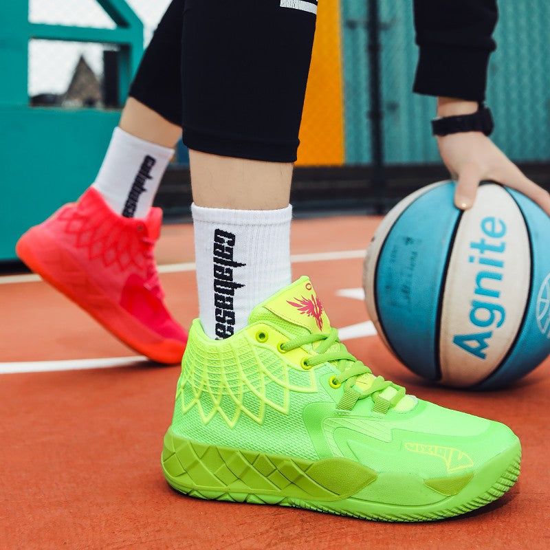 Tênis de Basquete para Jovens, Confortável, Amortecido, Resistente ao Desgaste,