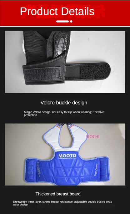 Conjunto de Equipamentos de Proteção para Treinamento de Taekwondo, Equipamento