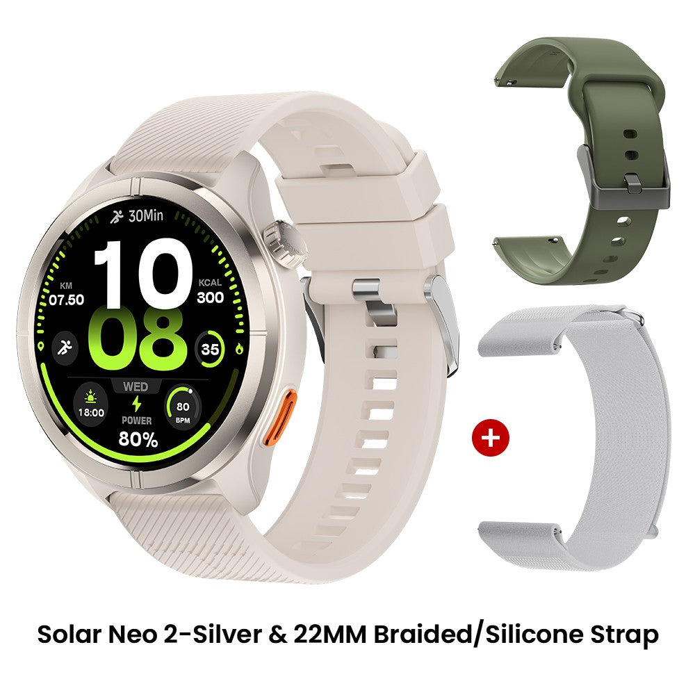 Smartwatch HAYLOU Solar Neo 2 com Chamadas de Voz, Tela AMOLED HD de 1.43'&#