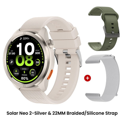 Smartwatch HAYLOU Solar Neo 2 com Chamadas de Voz, Tela AMOLED HD de 1.43'&#