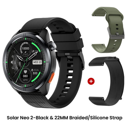 Smartwatch HAYLOU Solar Neo 2 com Chamadas de Voz, Tela AMOLED HD de 1.43'&#