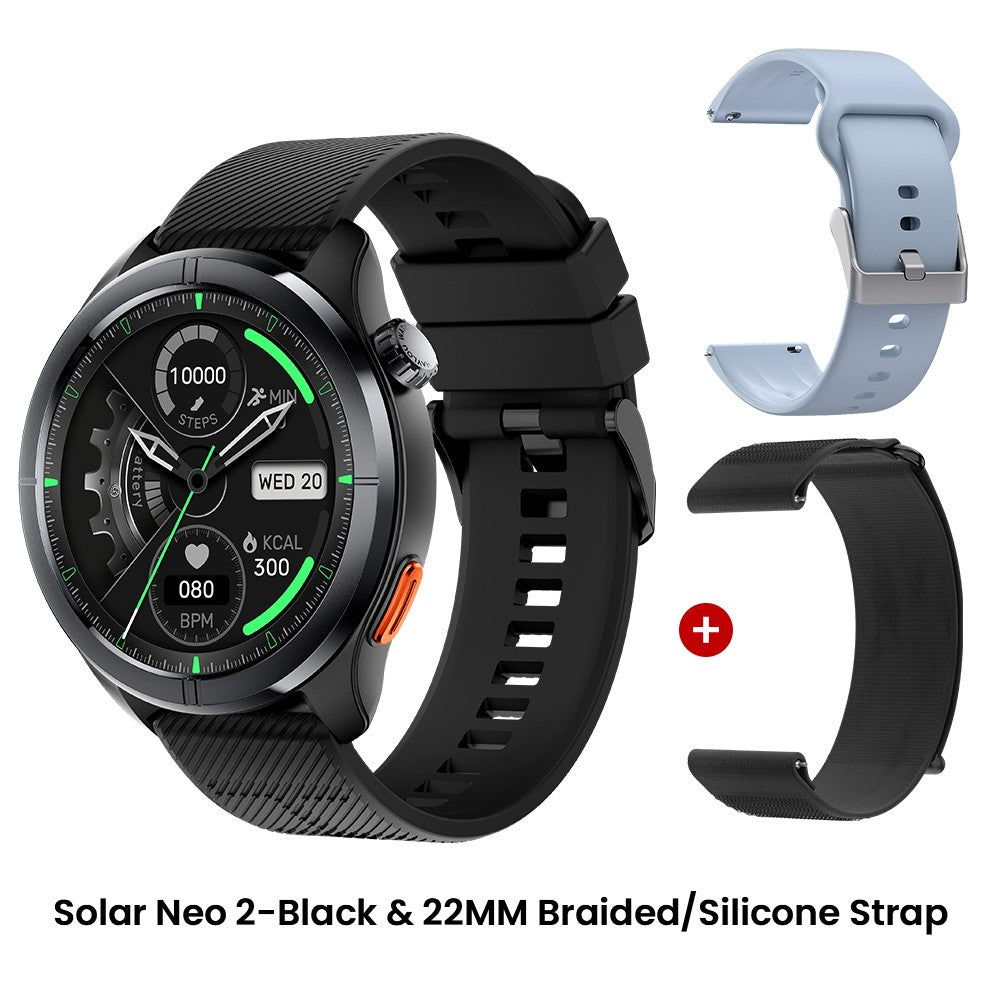 Smartwatch HAYLOU Solar Neo 2 com Chamadas de Voz, Tela AMOLED HD de 1.43'&#