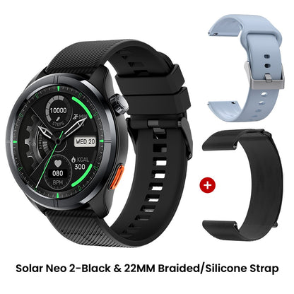 Smartwatch HAYLOU Solar Neo 2 com Chamadas de Voz, Tela AMOLED HD de 1.43'&#