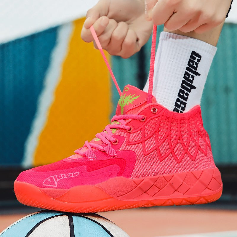 Tênis de Basquete para Jovens, Confortável, Amortecido, Resistente ao Desgaste,