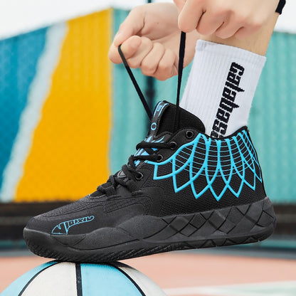 Tênis de Basquete para Jovens, Confortável, Amortecido, Resistente ao Desgaste,