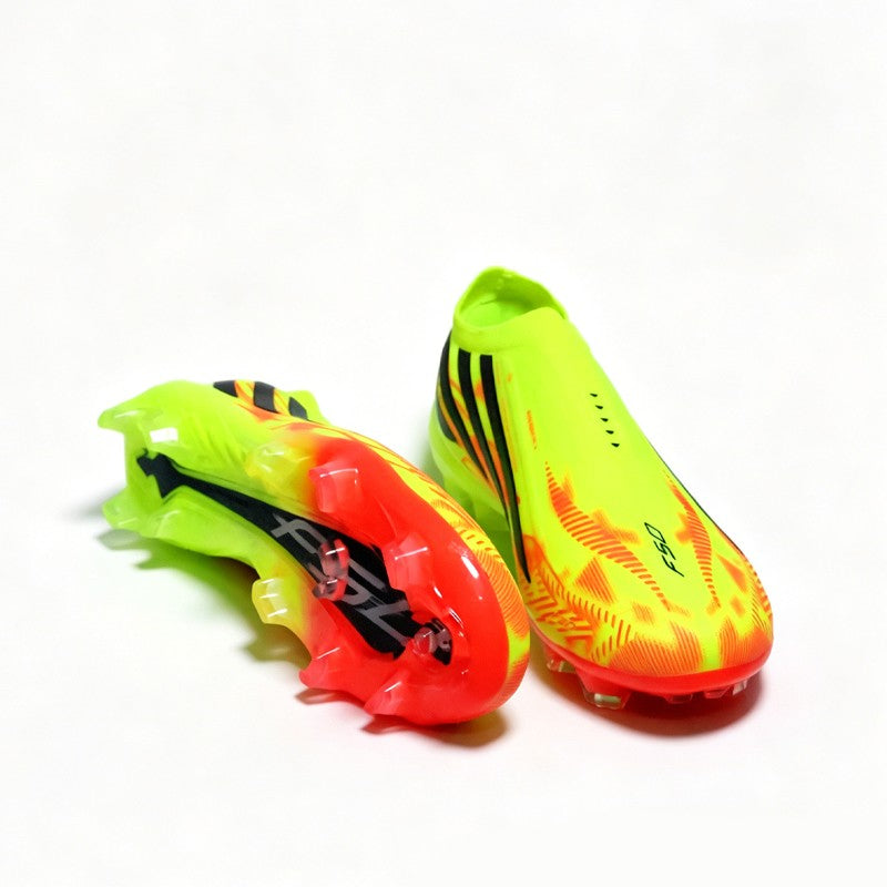 Chuteiras de Futebol Masculino Pretas Sem Cadarço de Alta Qualidade, Botas de Fu