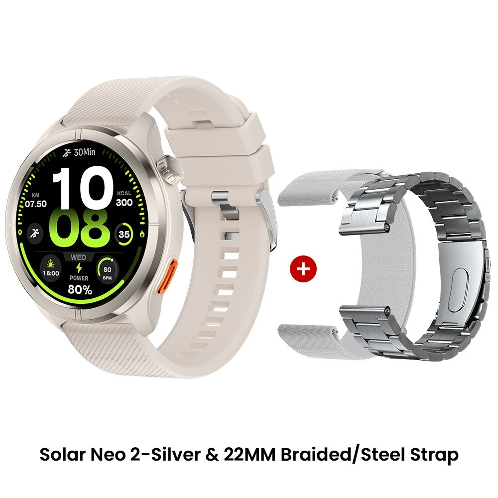 Smartwatch HAYLOU Solar Neo 2 com Chamadas de Voz, Tela AMOLED HD de 1.43'&#