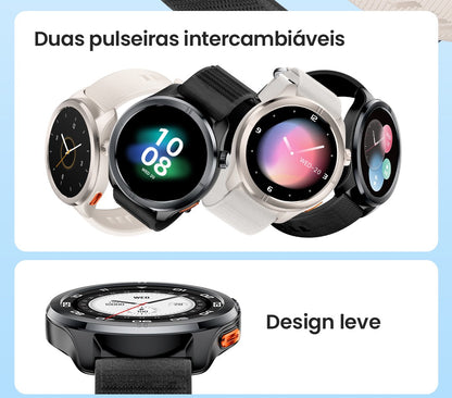 Smartwatch HAYLOU Solar Neo 2 com Chamadas de Voz, Tela AMOLED HD de 1.43'&#
