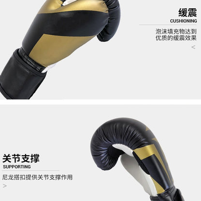Luvas de Boxe em Couro PU Respirável para Crianças e Adultos 12oz 14oz 16oz Luva